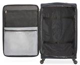 Outbound Coast Expandable Softside Spinner Wheel Travel 28-in Suitcase, Wet Pocket, Blue