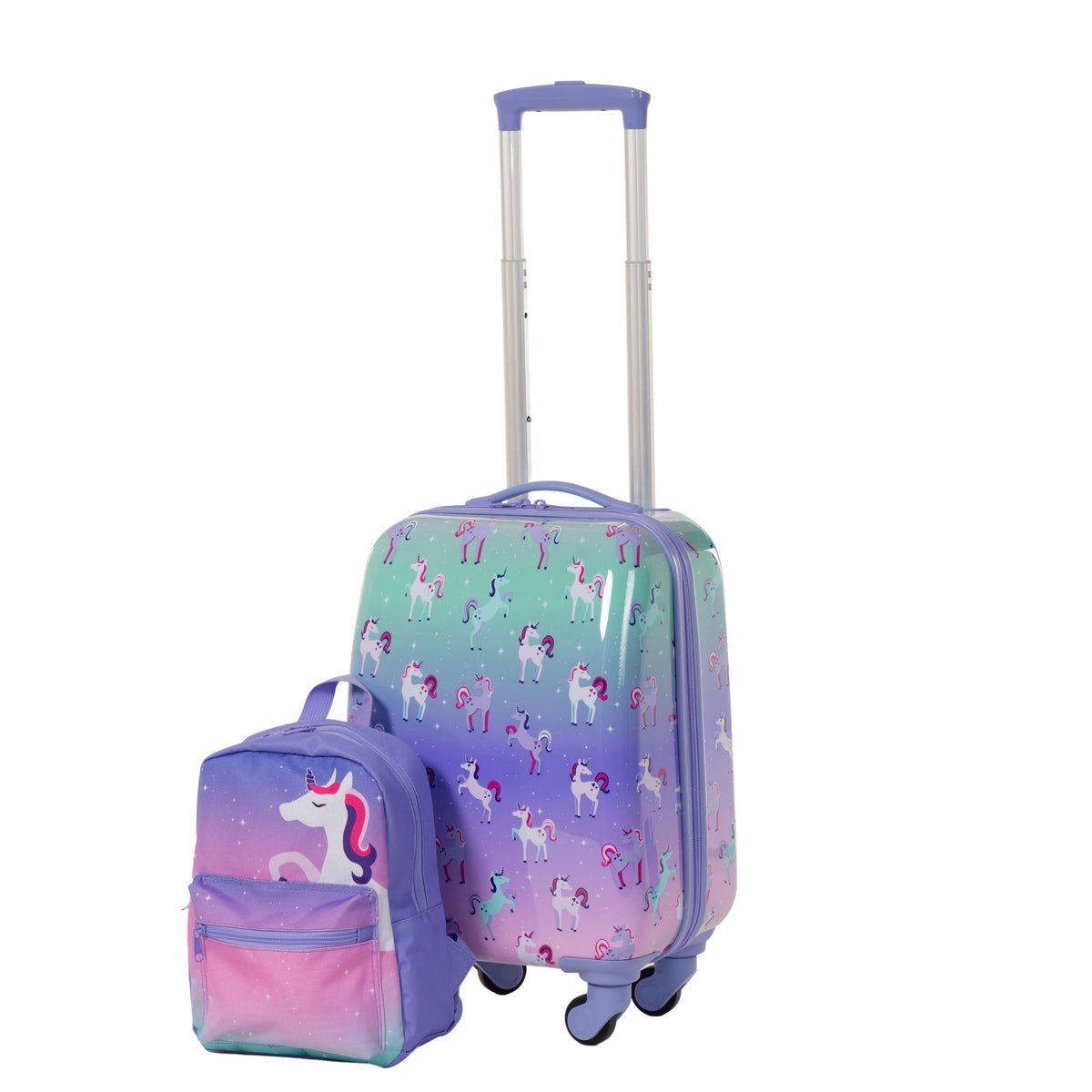 Outbound Kids Unicorn Hardside Luggage, 2-pc, Outbound Hardside Spinner Luggage, 23-in, Outbound Hardside Carry-On Spinner Flex Travel Suitcase,...