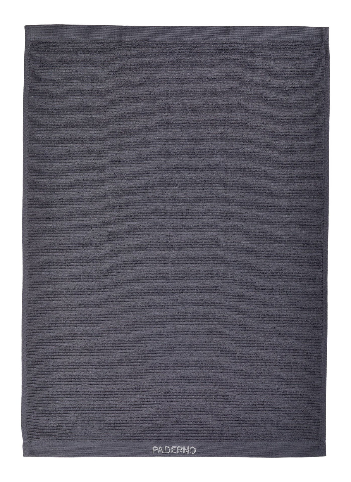 All-Purpose Ribbed Cotton Terry Kitchen Towels, Charcoal, 2-pk