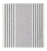 All-Purpose Striped Cotton Terry Square Dish Cloths, Grey, 4-pk