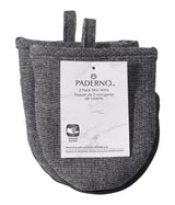 Neoprene Palm Mini Mitts, Black Chambray, One-Size, 2-pk