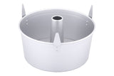 Professional Uncoated Aluminum Angel Food Cake Pan, Silver