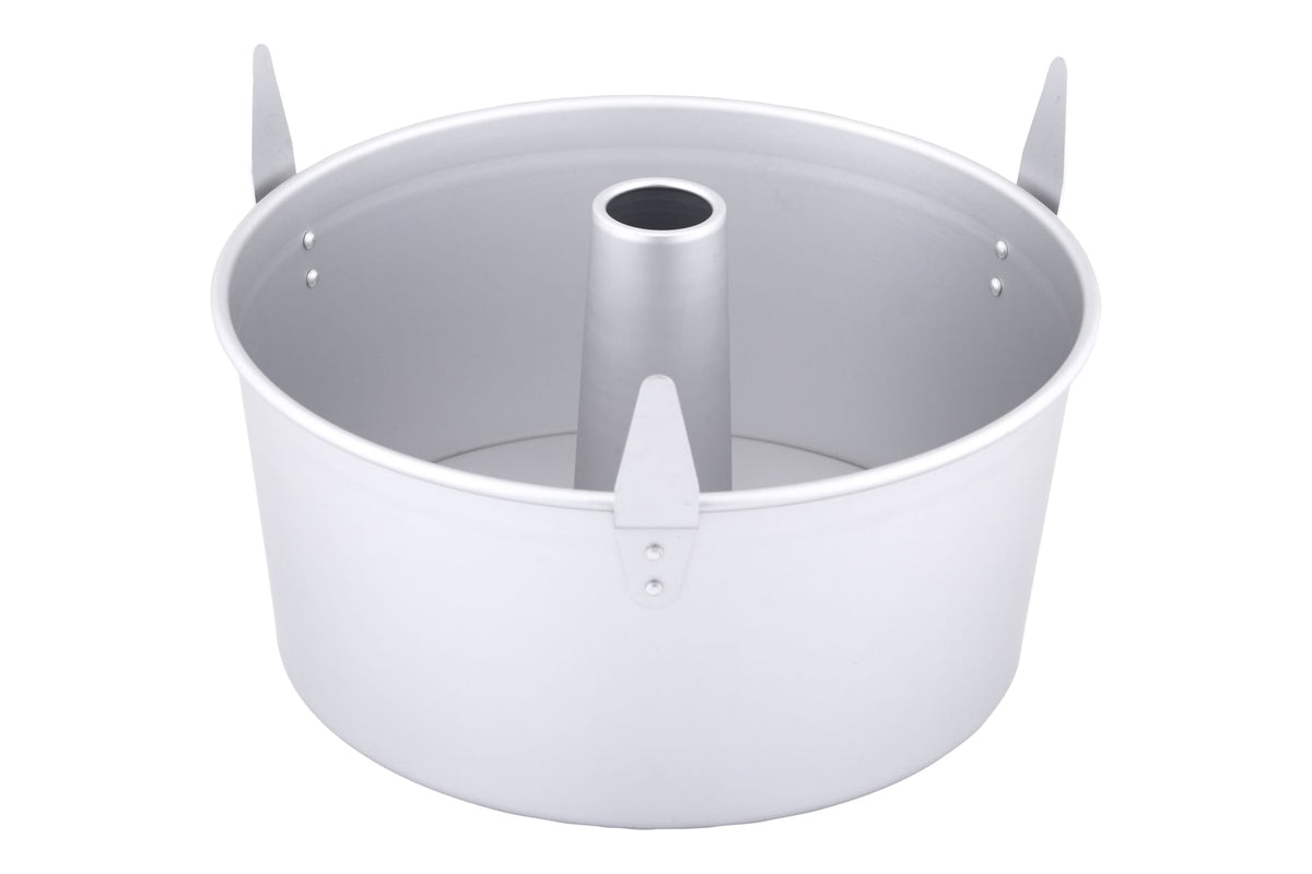 Professional Uncoated Aluminum Angel Food Cake Pan, Silver