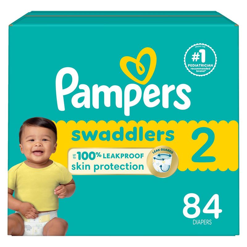 Swaddler Size 2 Leak-Free Baby Diapers, 84-pc V2214