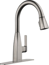 Xander Single Handle High Arc Pull-Down Kitchen Faucet, Stainless Steel