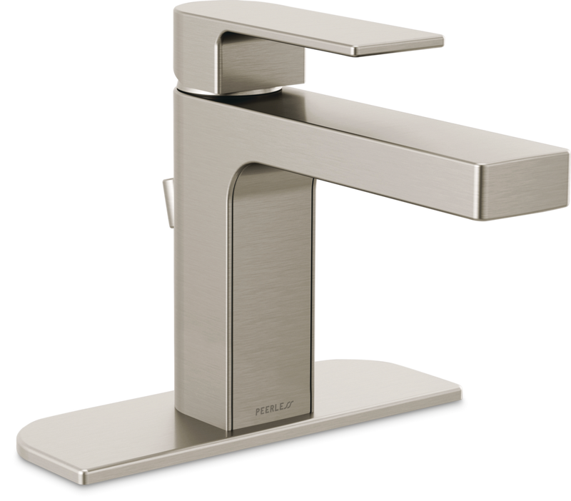 Xander Single Handle Rigid Spout Single Hole Bathroom Sink Faucet WaterSense Certified, Brushed Nickel X4897