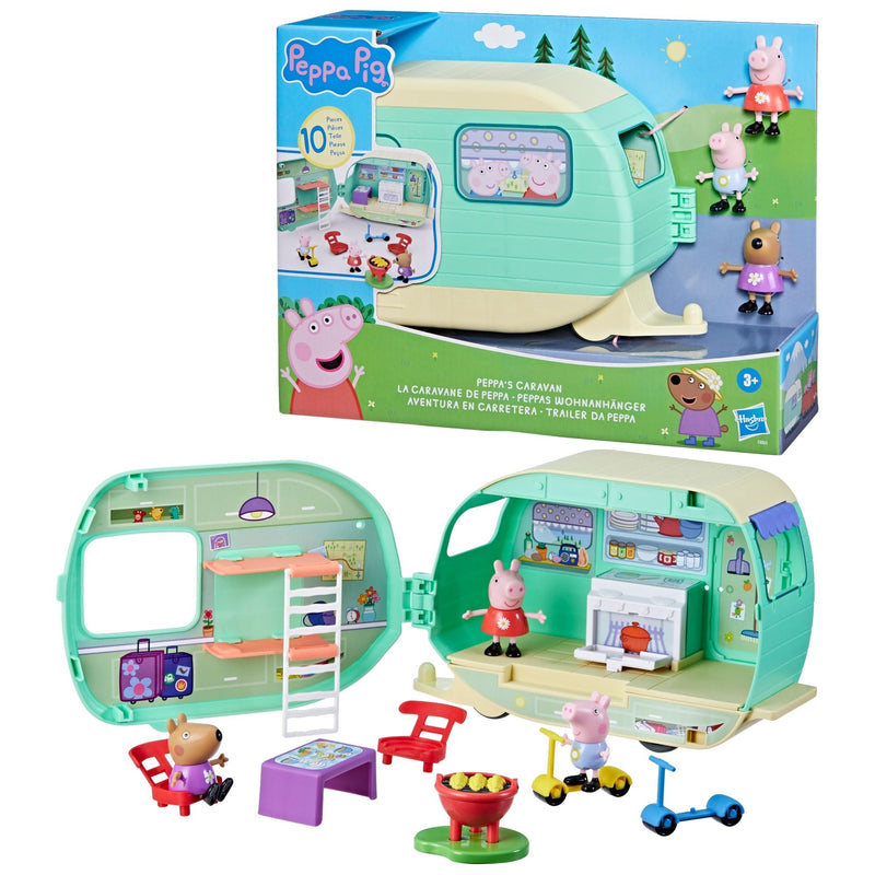 2-in-1 Caravan/Camper Playset with 3 Figures D4531