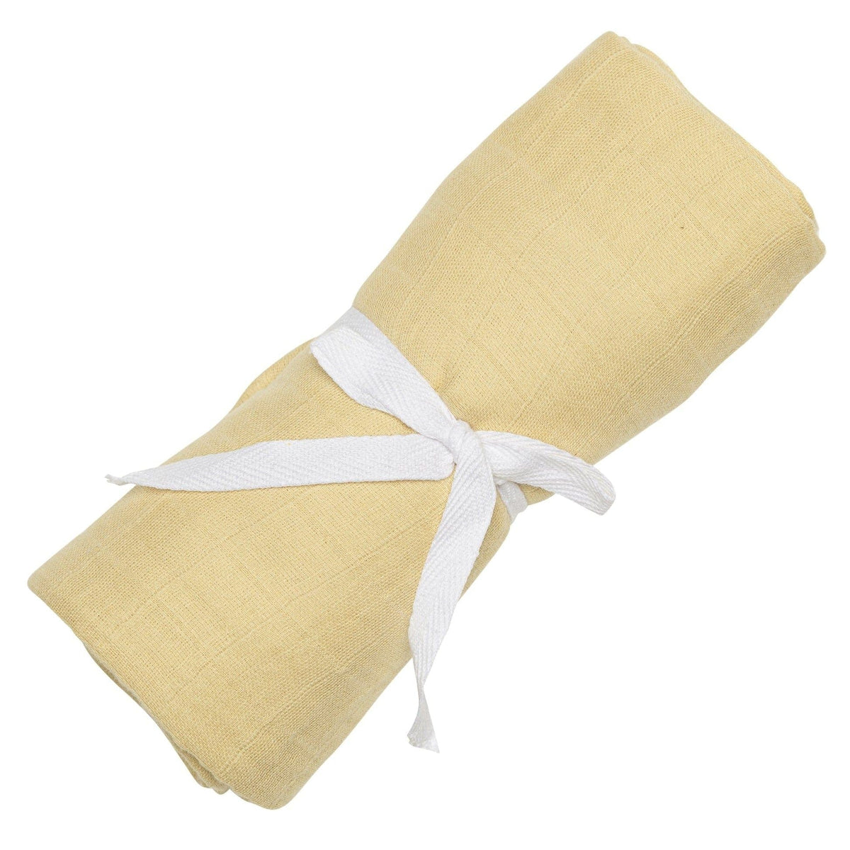 Cotton Muslin Baby Swaddle Blanket, Lemon