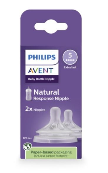 Response Nipple Flow 5 for 6M+, 2-pk C7110