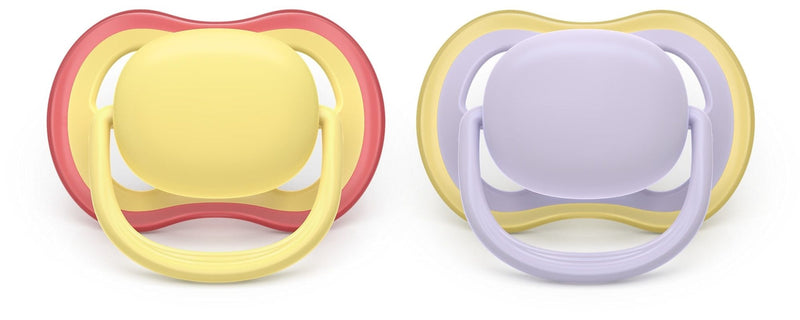 Ultra Air Powder Yellow Pacifier for 0-6M, 2-pk P5144