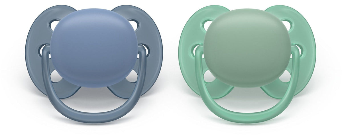 Ultra Soft Blue Pacifier for 6-18M, 2-pk