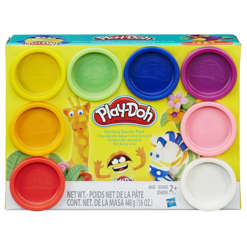 Rainbow 8 Colour Starter Pack Molding Material For Toddlers & Kids, Ages 2+ N2007