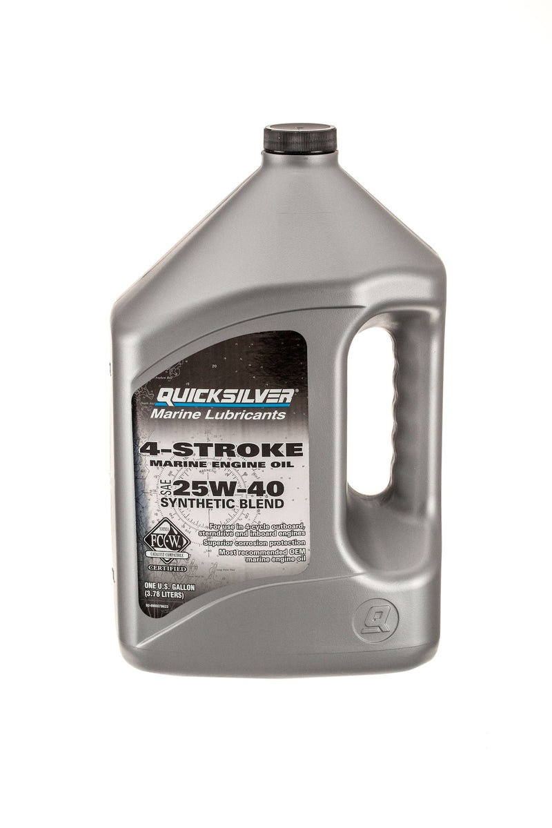 4-Stroke Synthetic Blend Marine Engine Oil 25W40, 4-L S2002