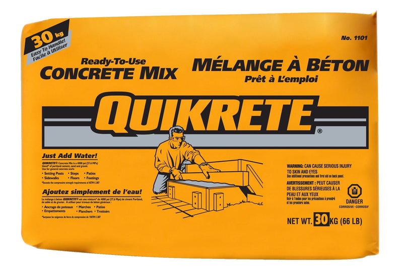 Ready-To-Use Pre-Mixed Multi-Purpose Concrete Mix, Just Add Water, 30-kg F4485