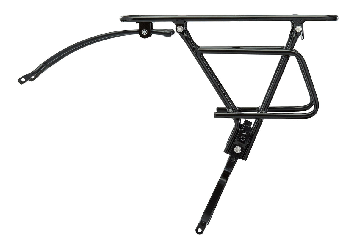 Adjustable Rear Bike Rack, Lightweight, Aluminum, Black