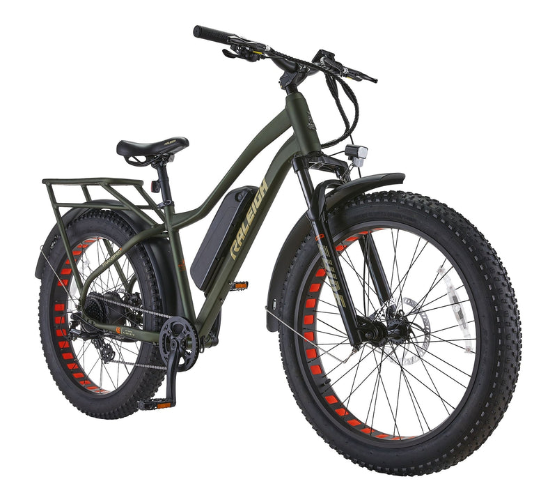 Quanta All-Terrain Lightweight Electric Bicycle with Front & Rear Lights, 26-in Wheel, Green K6303