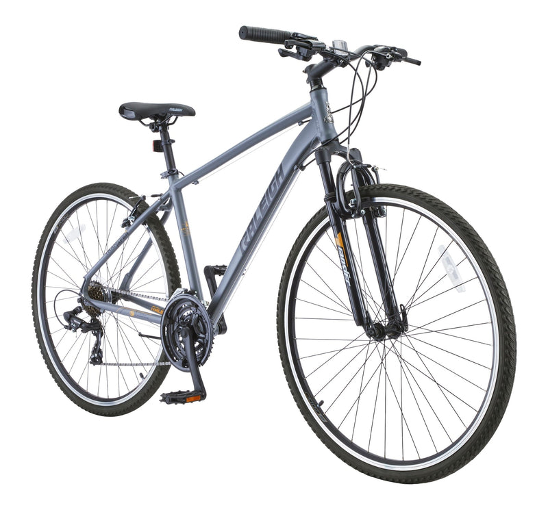 Route Hybrid Bike with Alloy V-brakes, 700C, 21-Speed, Grey T8101