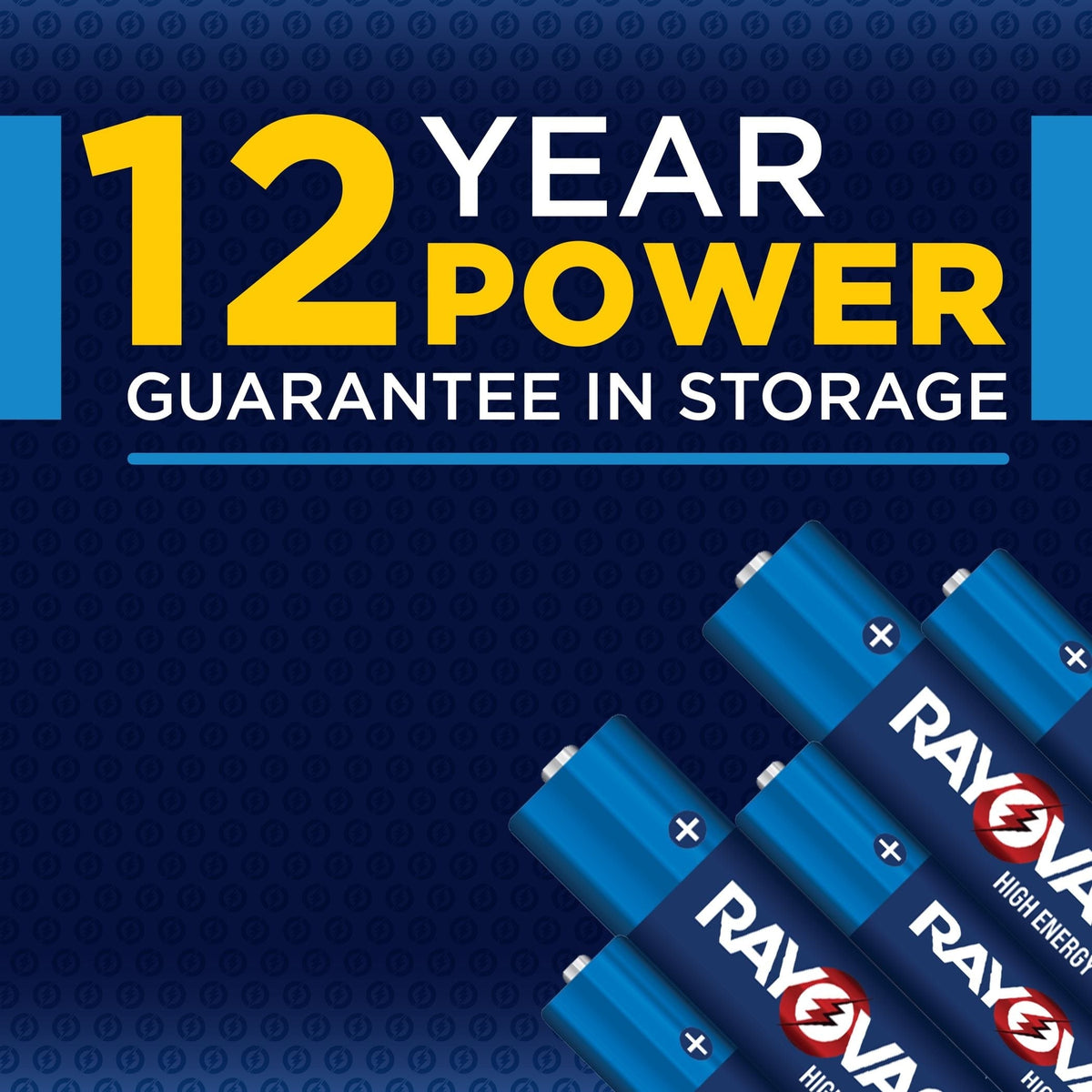 HIGH ENERGY AA Alkaline Batteries, Long Lasting, All Purpose, 36-Pk