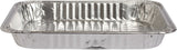 Rectangle Foil Reusable Half Size Steam Baking Pan, Silver, 12-in, for Baking/Cooking/Steaming