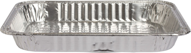 Rectangle Foil Reusable Half Size Steam Baking Pan, Silver, 12-in, for Baking/Cooking/Steaming G9261
