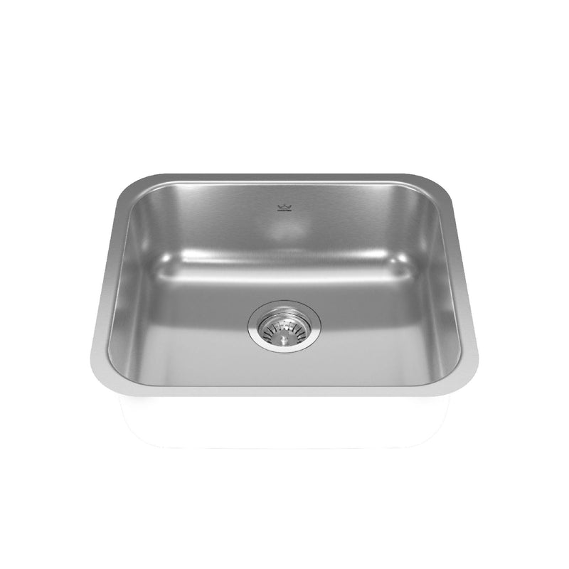 Single Stainless Steel Sink, 19.75x17.75-in V7546