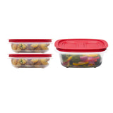 3.57-Cup (2) and 5.26-Cup EasyStore Rectangle Food Storage Containers with Lids, 3 Pack