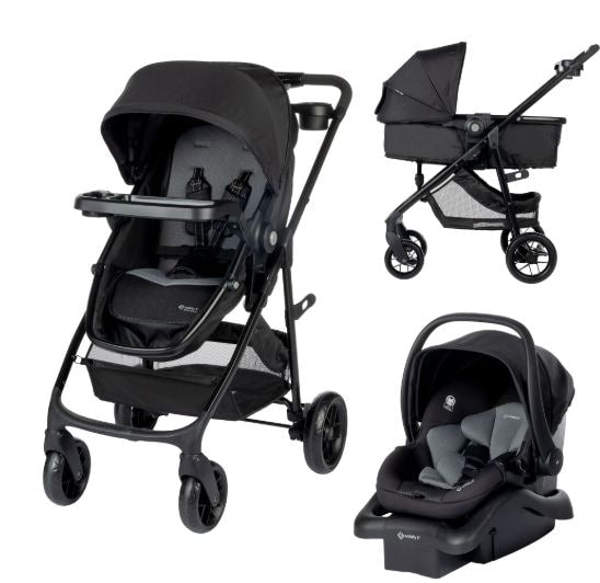 Grow and Go Travel System with 8 Strolling, Alloy