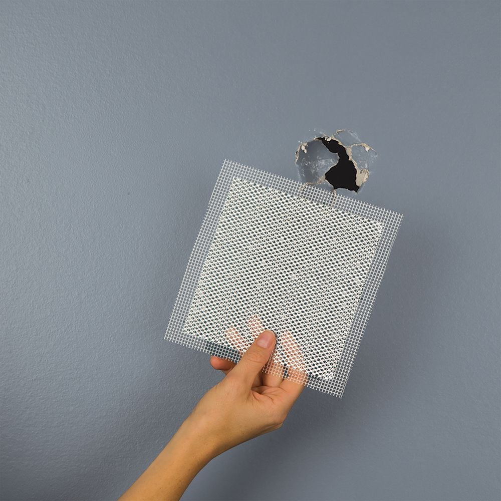 Self-Adhesive Wall & Ceiling Hole Repair Patch For Drywall & Plaster, 8 x 8-in