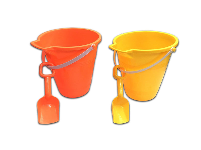Sand Bucket & Shovel Set, Multi-Coloured, Assorted, Ages 2+, for Summer/Beach Activities E1947