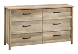 Cannery Bridge 6-Drawer Double Dresser/Chest Bedroom Storage, Lintel Oak Finish