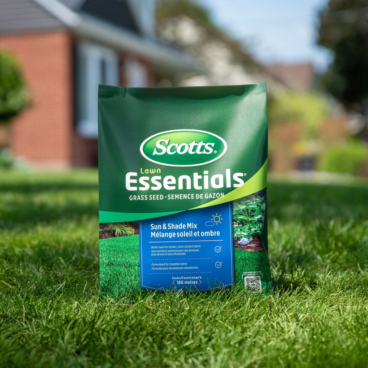 Lawn Essentials Sun & Shade Grass Seed Mix, Weed-Free, 5-kg