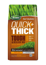 Turf Builder Quick + Thick Grass Seed Tough & Resilient Mix, 12-0-0, 1.2-kg