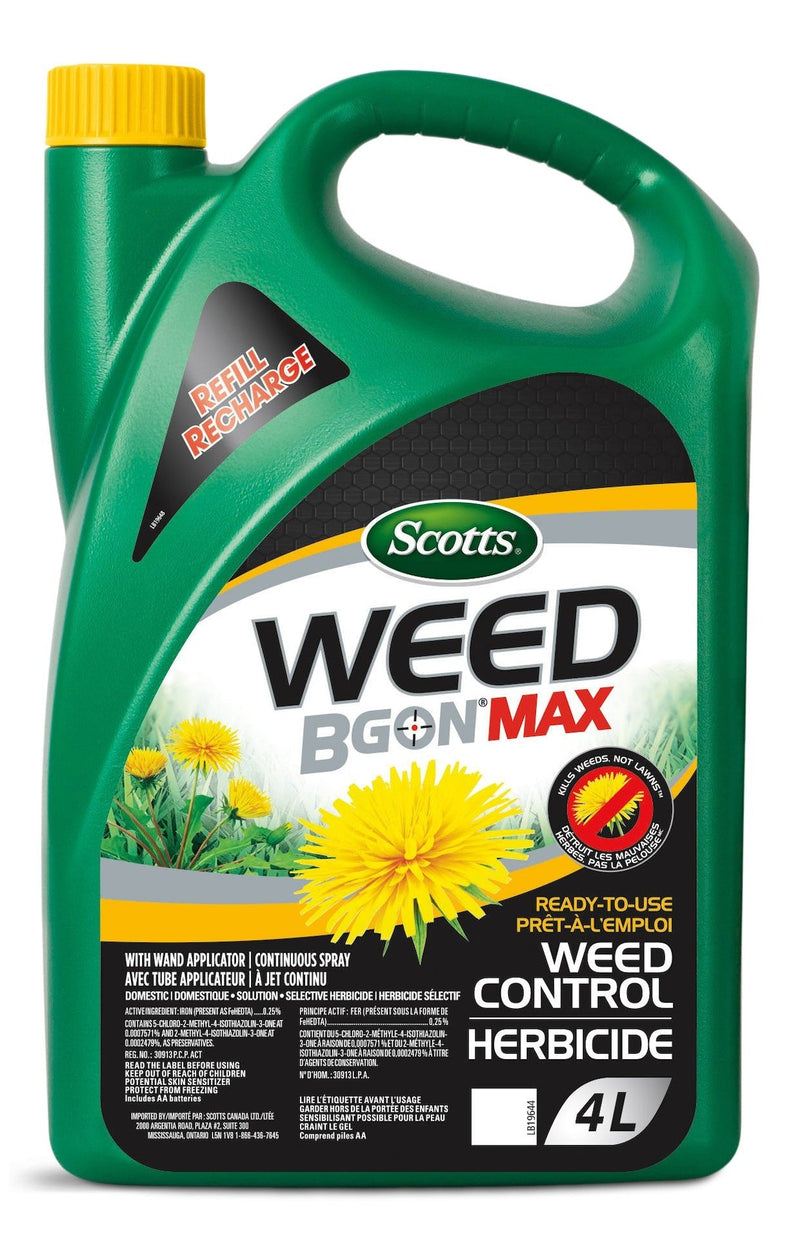 Weed B Gon MAX Ready-To-Use Weed Control for Lawns Refill, 4-L E2782