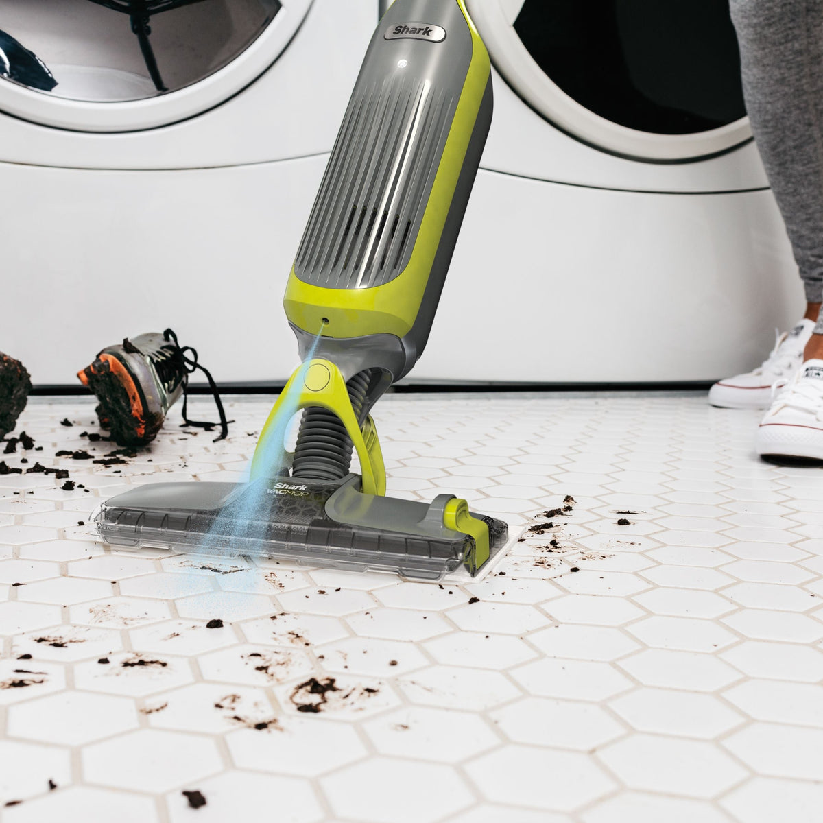 Shark VACMOP Hard-Surface Cordless Vacuum Mop with Disposable VACMOP Pad