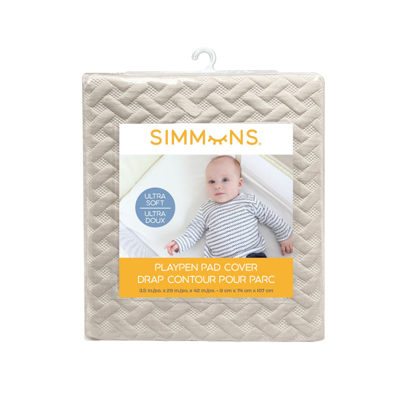 Playpen Ultra Soft Pad Cover, Sand, 42-in Q7843