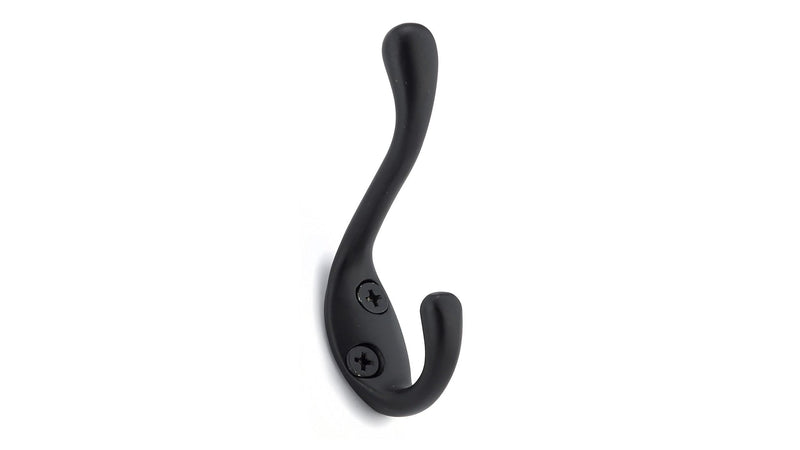 Single Hook, 3.5", Matte Black, 3pk X1537