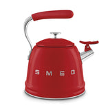 Traditional Stove Top Whistling Kettle, Red, 2.3-L