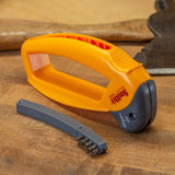 Axe and Machete Hand Sharpener with Soft-Grip Handle