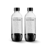 Classic Carbonating Bottle, Dishwasher Safe, BPA Free, Black, 1-L, 2-pk