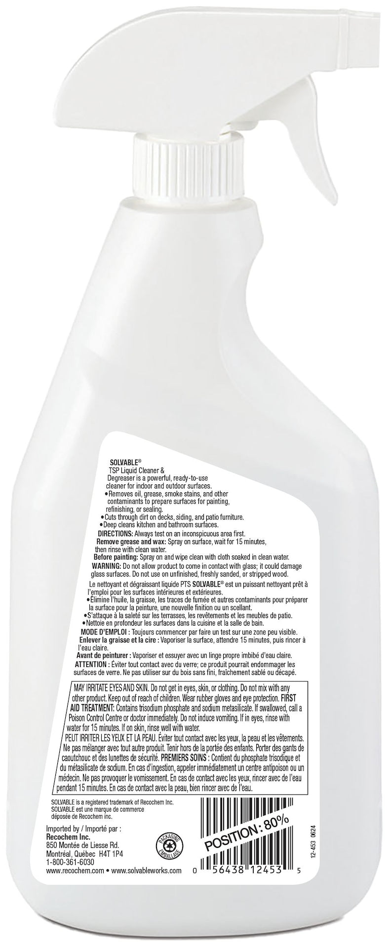 Professional Grade, Surface Cleaner & Degreaser, 625-mL