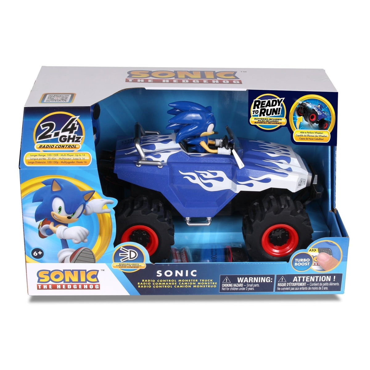 RC Monster Truck Toy for Ages 6+, Various Vehicles