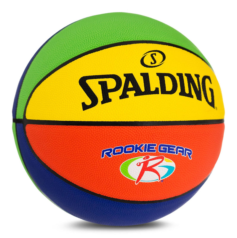 Rookie Gear Youth Kids' Indoor/Outdoor Multi-Colour Composite Basketball, Size 5 (27.5-in) Y3092
