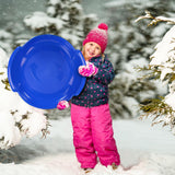 Spiral Kids' 1-Person Lightweight Plastic Winter Snow Saucer Sled/Toboggan