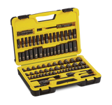 Professional Grade Black Chrome Socket Set, 99-pc, SAE/Metric