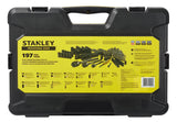 Professional Grade Black Chrome Socket Set, SAE/Metric, 197-pc