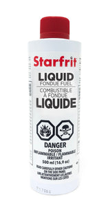 Liquid Fondue Fuel Methanol Gel, 500ml / 17 oz