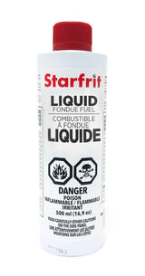 Liquid Fondue Fuel Methanol Gel, 500ml / 17 oz