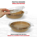 Round Non-Stick Parchment Paper Air Fryer Liner, 50-pk