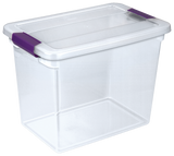 ClearView Storage Box with Latched Lid, 26-L