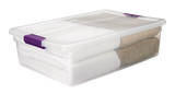 ClearView Storage Box with Latched Lid, 30-L